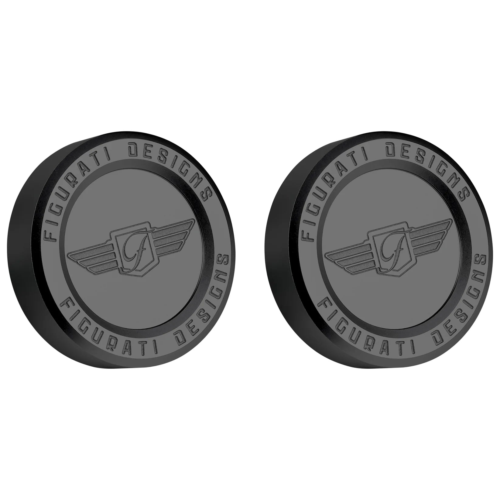 Figurati Performance Aluminum Front Axle Nut Covers For Harley