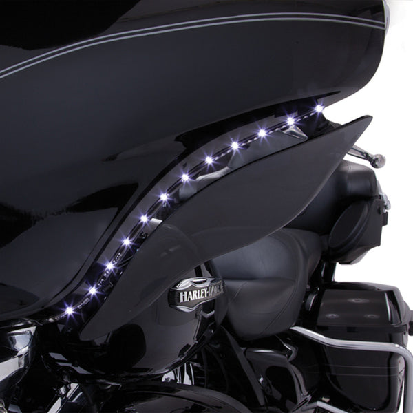 Ciro Bat Blades LED Turn Lights Harley Batwing Fairing Law