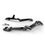 Ciro Highway Adjustable Foot Peg Mounts-Black & Chrome