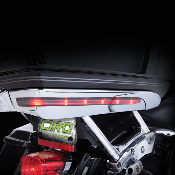 Ciro LED Light Accents For 2014 & Newer Harley Tour-Pak-Black or Chrome