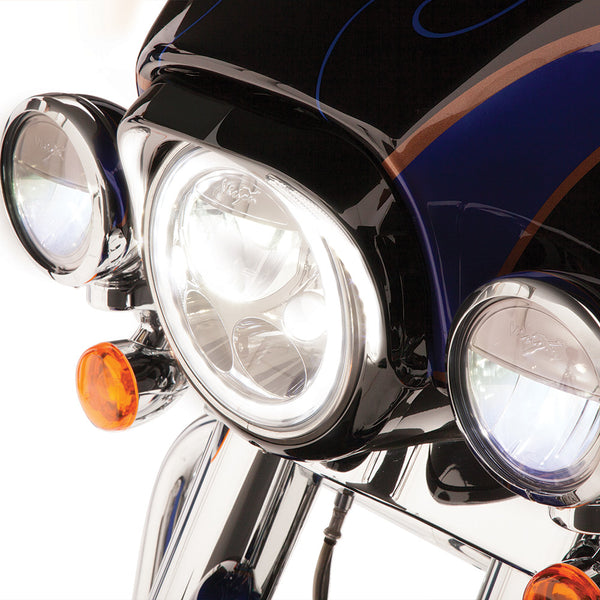 Ciro Fang LED Headlight Bezel for Harley Batwing Fairing-14