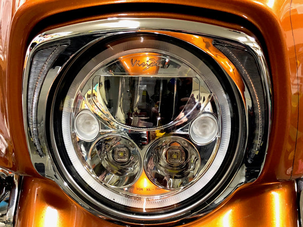 Ciro Vision X XMC LED Headlight Accessories in Chrome or Black