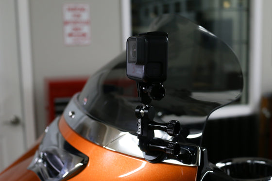 RickRak GoPro & Action Camera Deluxe 360° Faring Mount for Street Glide/Ultra-Batwing Fairing