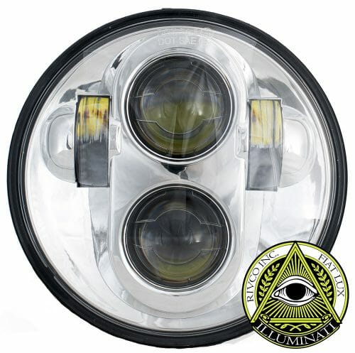 Rivco 5 3/4" Illuminati LED Headlight-Chrome