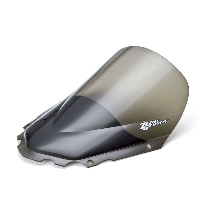 Zero Gravity Double Bubble Windscreen Dark Smoke for Kawasaki KLR