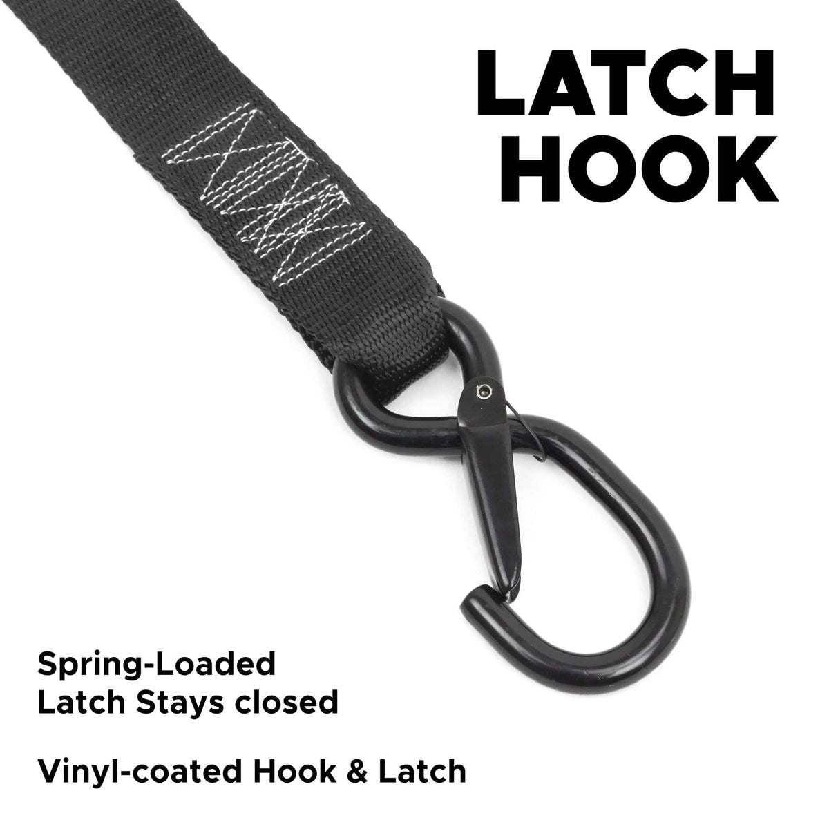 PowerTye 1-1/2 inch latch hook close-up