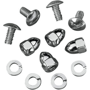 Motorcycle License Plate Fasteners - Acorn Nuts