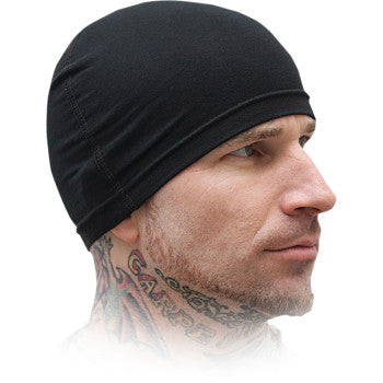 Schampa & Dirt Skins Traditional Stretch Skullcap - Black