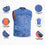 Axel Men's Denim Motorcycle Vest - Blue