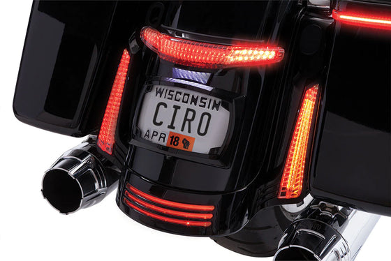 Ciro Latitude Tail Light & License Plate Holder with Lighstrike Lighting