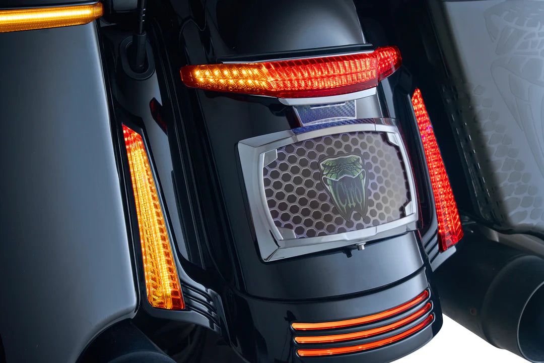 Ciro Latitude Tail Light & License Plate Holder with Lighstrike Lighti –  Law Abiding Biker