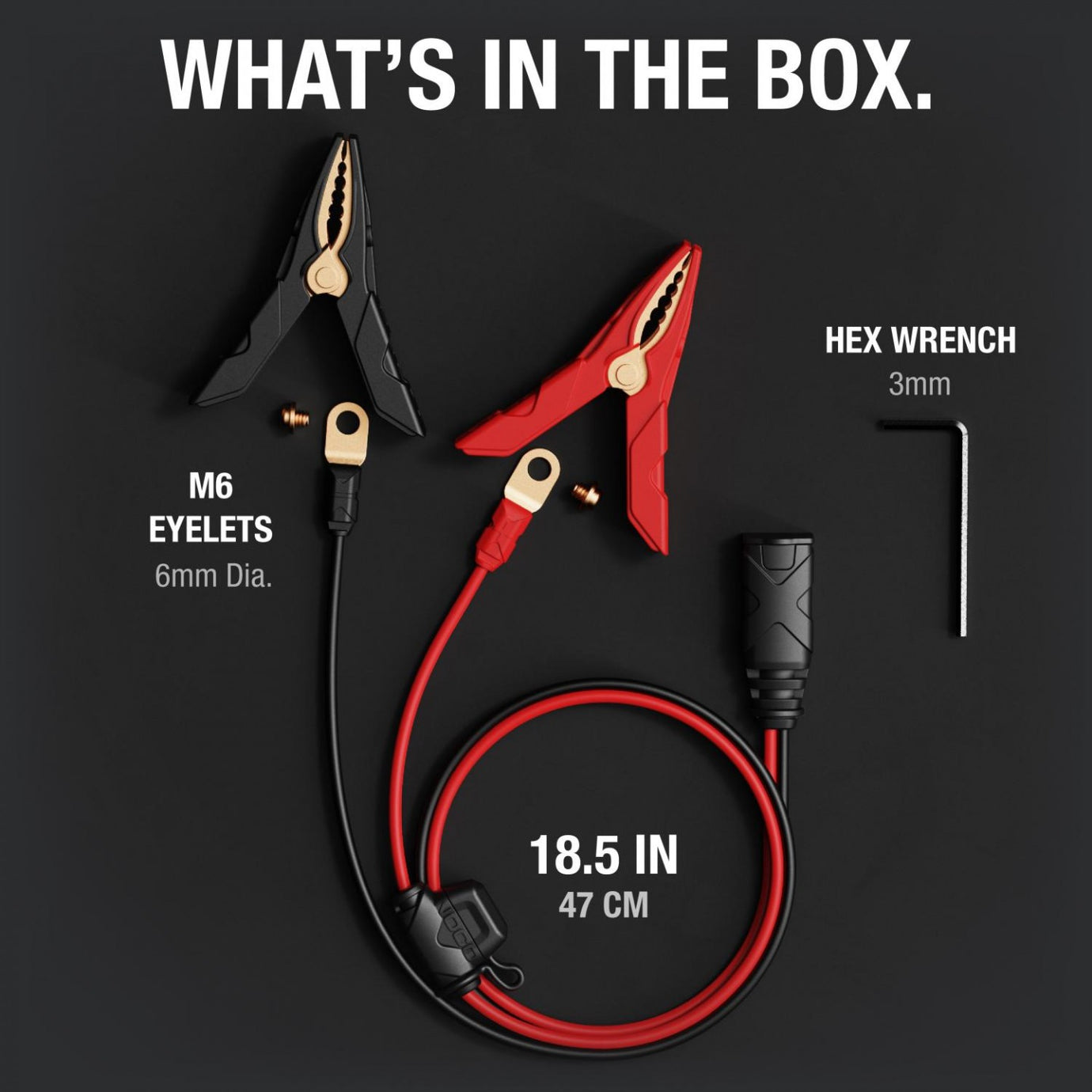 ノリコ2603W4 NOCO X-Connect Micro Battery Clamps w/ M6 Eyelets – Law Abiding Biker