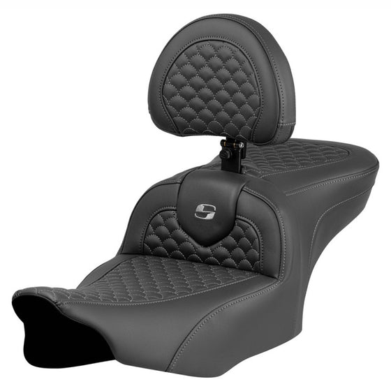 Saddlemen Roadsofa Dragon Scale Stitch-DS (2023 CVO Street Glide & Road Glide & 24 To Present Street Glide & Road Glide (Heated & Non Heated Options)