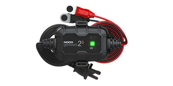 NOCO Genius 2-Amp Battery Charger Tender-Direct Mount (2D)