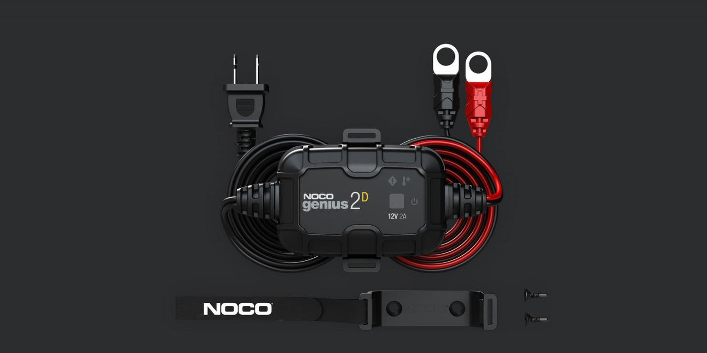 NOCO Genius 2-Amp Battery Charger Tender-Direct Mount (2D) – Law