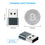 USB USB-A Male to USB C Female Adapter-USB 2.0
