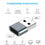 USB USB-A Male to USB C Female Adapter-USB 2.0