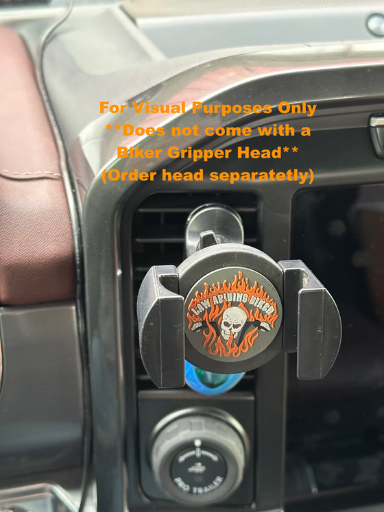 Car Vent Cell Phone Mount -Fits Our Biker Gripper Cell Phone Mount Head (MOUNT ONLY)