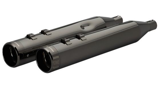 Khrome Werkz 4.5" HP Plus Mufflers with Klassic Billet Tip for 2017 and Up Harley-Davidson Touring