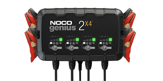 NOCO Genius 4-Bank, 8-Amp Battery Charger, Maintainer, Tender, & Battery Desulfator