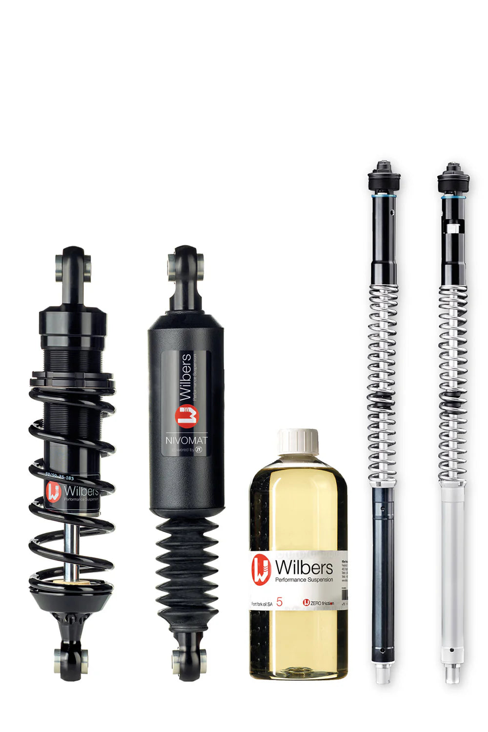 Wilbers LDC Nivomat Shock Set With Front Cartridges for Harley