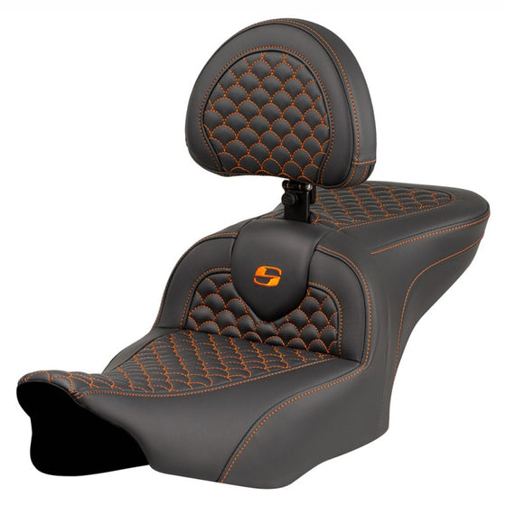Saddlemen Roadsofa Dragon Scale Stitch-DS (2023 CVO Street Glide & Road Glide & 24 To Present Street Glide & Road Glide (Heated & Non Heated Options)