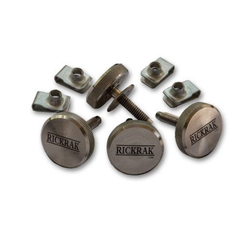 RickRak SureKlik Stainless Steel Saddlebag Safety Bolts for Harley-Davidson