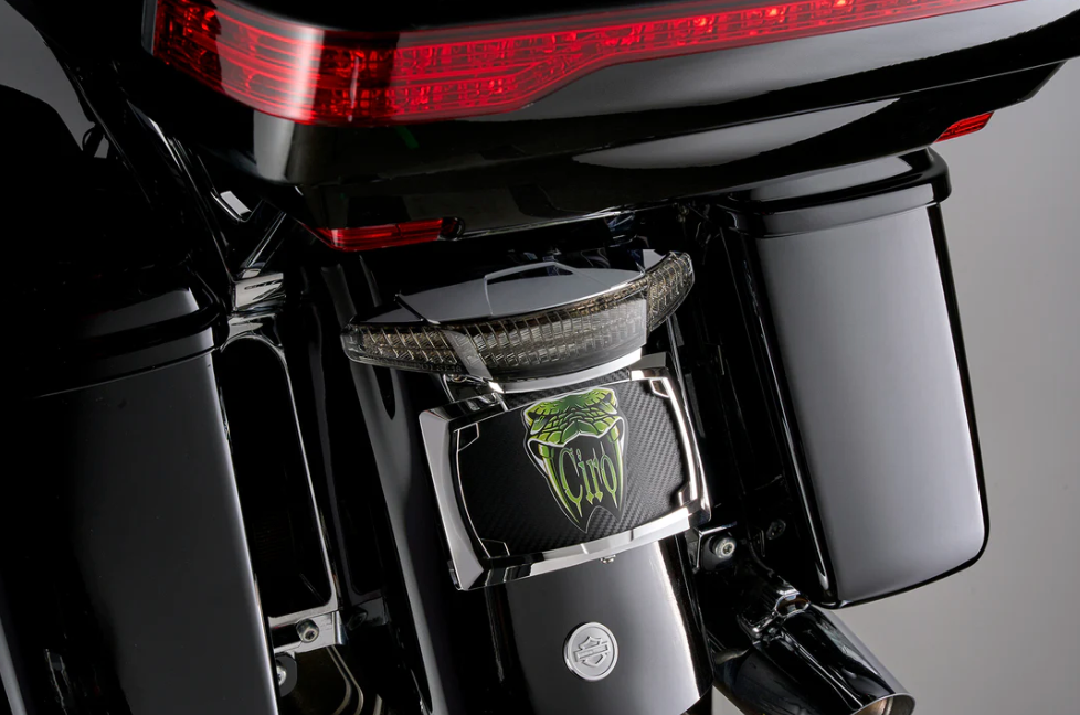 Ciro Latitude Tail Light & License Plate Holder with Lightstrike Lighting  for Ultra Models