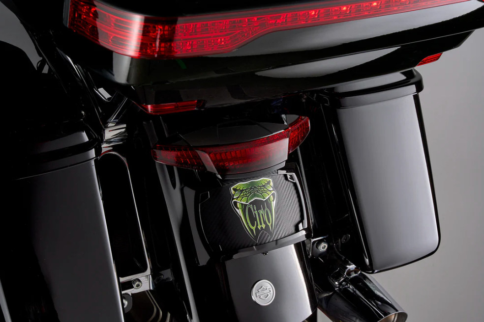 Ciro Latitude Tail Light & License Plate Holder with Lightstrike Lighting  for Ultra Models