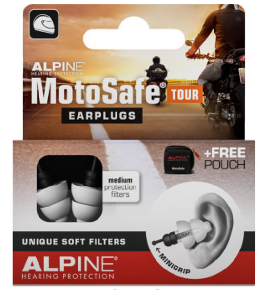 Alpine Hearing Protection MotoSafe Tour Earplugs