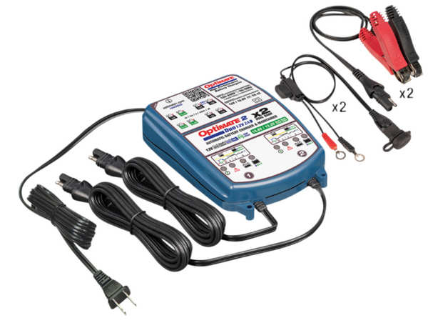Optimate™ 2 Duo Battery Charger/Maintainer/Tender-2 Bank – Law Abiding ...