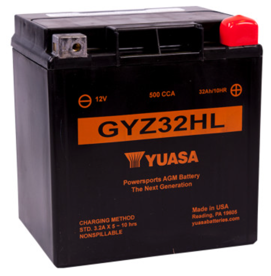 YUASA GYZ Factory-Activated AGM Maintenance-Free Battery (Select