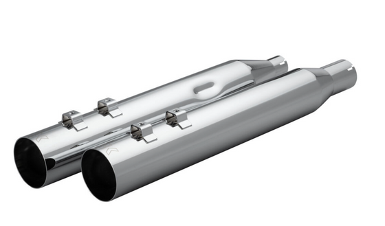 Khrome Werks 4.0" HP Plus Mufflers Straight Cut for 2017 and UP Harley-Davidson Touring