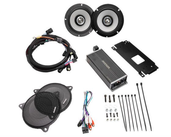 Kicker 6-1/2" Speaker/300W Amplifier Kit For Batwing Fairing (2014-2023)