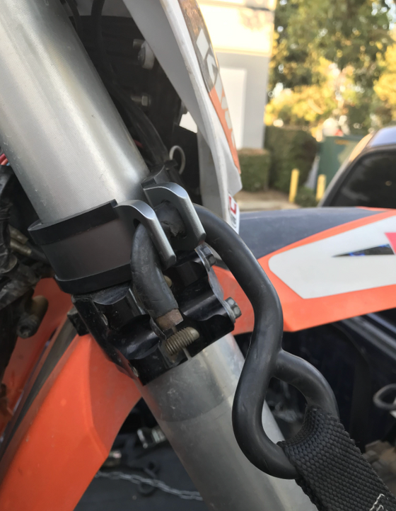 PSR Bike Tie-Down Clamp for Motorcycles Forks