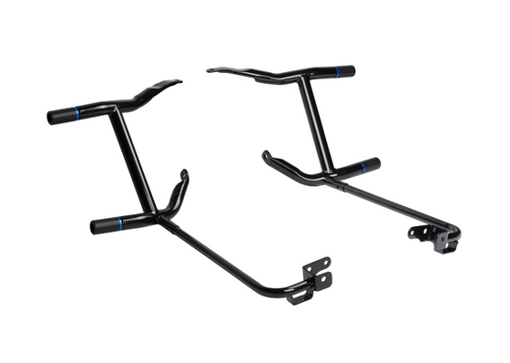 Hogworkz Black Double Barrel Saddlebag Guards for Harley-Davidson (Select 2023 and Newer Touring Models)