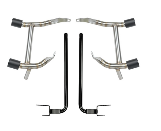 Hogworkz Stainless Double Barrel Saddlebag Guards for Harley-Davidson (Select 2023 and Newer Touring Models)