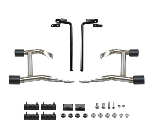 Hogworkz Stainless Double Barrel Saddlebag Guards for Harley-Davidson (Select 2023 and Newer Touring Models)