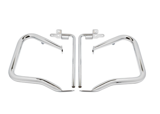 Hogworkz 1.25" Pork Chop Saddlebag Guards for Harley-Davidson (Select 2014 to 2025 Touring With Old Fairing Design)