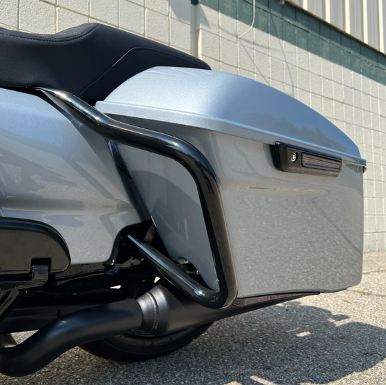 Hogworkz 1.25" Pork Chop Saddlebag Guards for Harley-Davidson (Select 2014 to 2025 Touring With Old Fairing Design)