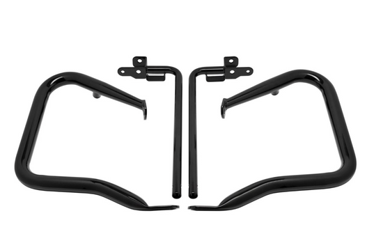 Hogworkz 1.25" Pork Chop Saddlebag Guards for Harley-Davidson (Select 2014 to 2025 Touring With Old Fairing Design)