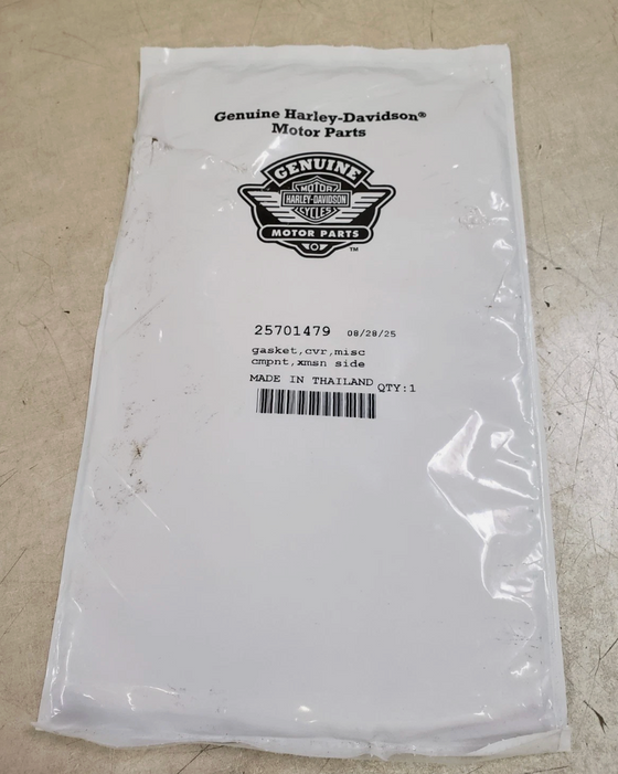 Transmission End Cover Gasket  for 2023.5 to Present Harley-Davidson using OEM part#: 25701479