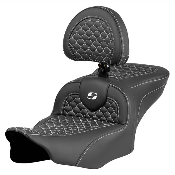 Saddlemen Roadsofa Dragon Scale Stitch-DS (2023 CVO Street Glide & Road Glide & 24 To Present Street Glide & Road Glide (Heated & Non Heated Options)
