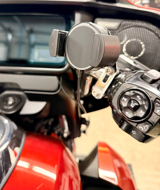 Biker Gripper Wireless Charging Head-MagSafe-With Enhanced Vibration Dampening-HEAD UNIT ONLY-(Choose Mounting Option)