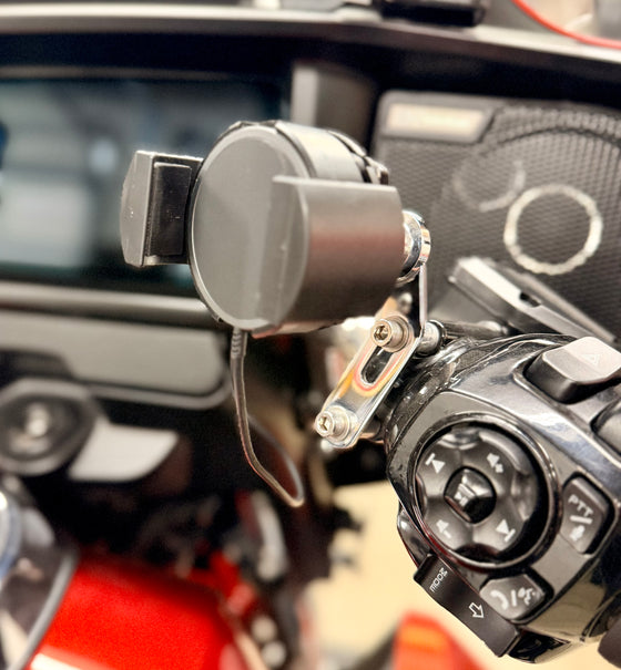 Biker Gripper Wireless Charging Head-MagSafe-With Enhanced Vibration Dampening-HEAD UNIT ONLY-(Choose Mounting Option)