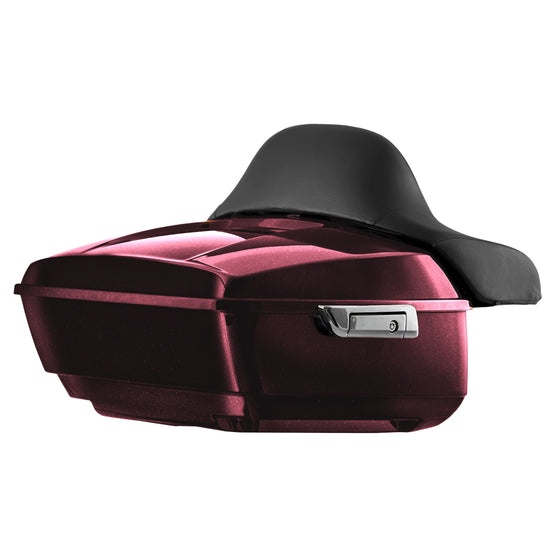 Hogworkz Color Matched KING TOUR PACK with FULL BACKREST and CHROME HARDWARE for Harley-Davidson Touring 2014 to Present