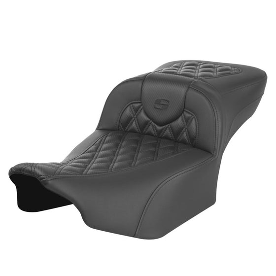 Saddlemen Roadsofa Carbon Fiber-CF-Lattice Stitch-LS (2023 CVO Street Glide & Road Glide & 24 To Present Street Glide & Road Glide (Heated & Non Heated Options)