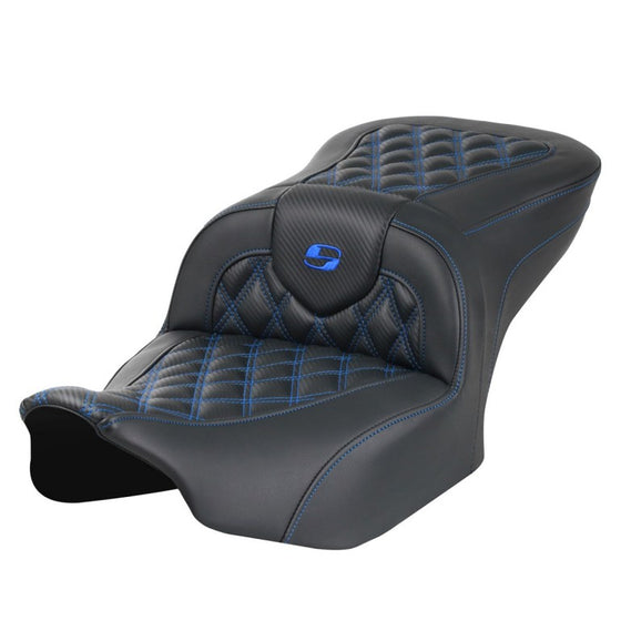Saddlemen Roadsofa Carbon Fiber-CF-Lattice Stitch-LS (2023 CVO Street Glide & Road Glide & 24 To Present Street Glide & Road Glide (Heated & Non Heated Options)