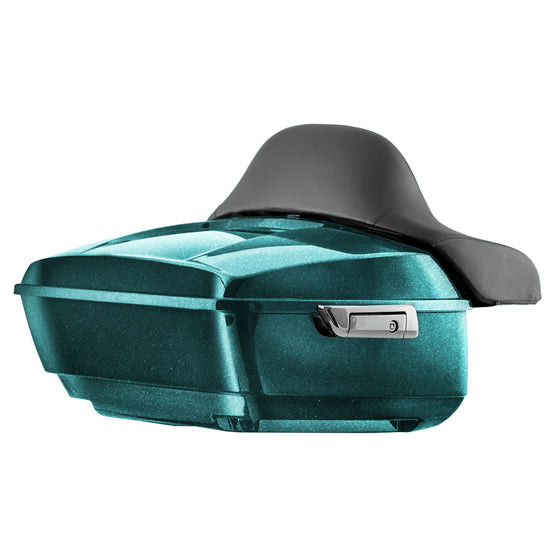 Hogworkz Color Matched KING TOUR PACK with FULL BACKREST and CHROME HARDWARE for Harley-Davidson Touring 2014 to Present