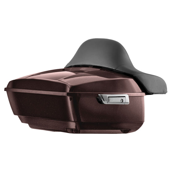 Hogworkz Color Matched KING TOUR PACK with FULL BACKREST and CHROME HARDWARE for Harley-Davidson Touring 2014 to Present